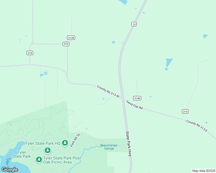 map of restaurants, bars, coffee shops, grocery stores, and more near 805 County Road 313 in Tyler