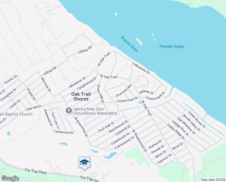 map of restaurants, bars, coffee shops, grocery stores, and more near 2816 North Mountain View Road in Granbury
