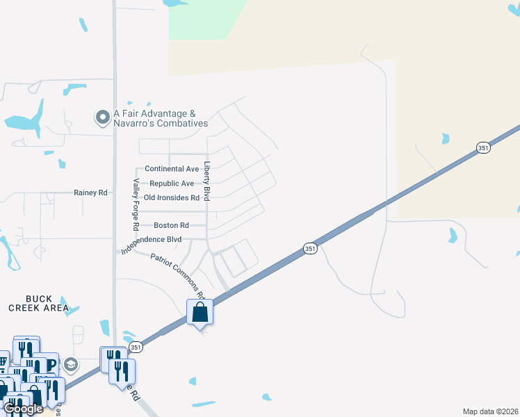map of restaurants, bars, coffee shops, grocery stores, and more near 2504 Independence Boulevard in Abilene