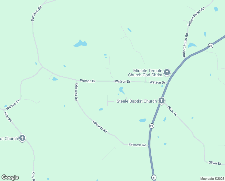 map of restaurants, bars, coffee shops, grocery stores, and more near 1105-1423 Watson Drive in Forest