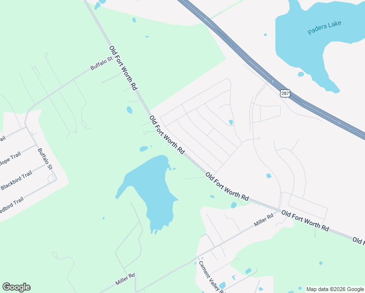 map of restaurants, bars, coffee shops, grocery stores, and more near 4386 Old Fort Worth Road in Midlothian