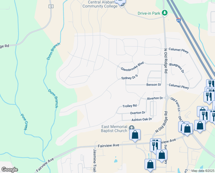 map of restaurants, bars, coffee shops, grocery stores, and more near 1517 Trolley Road in Millbrook