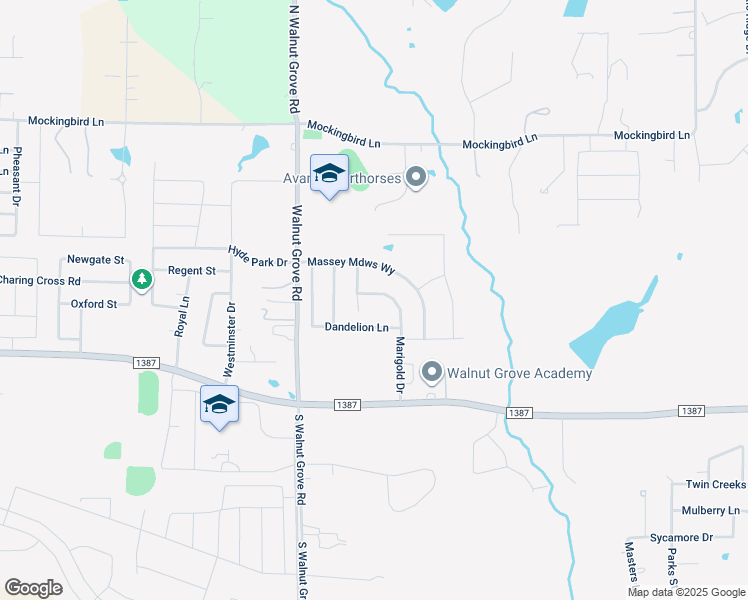 map of restaurants, bars, coffee shops, grocery stores, and more near 749 Marigold Drive in Midlothian