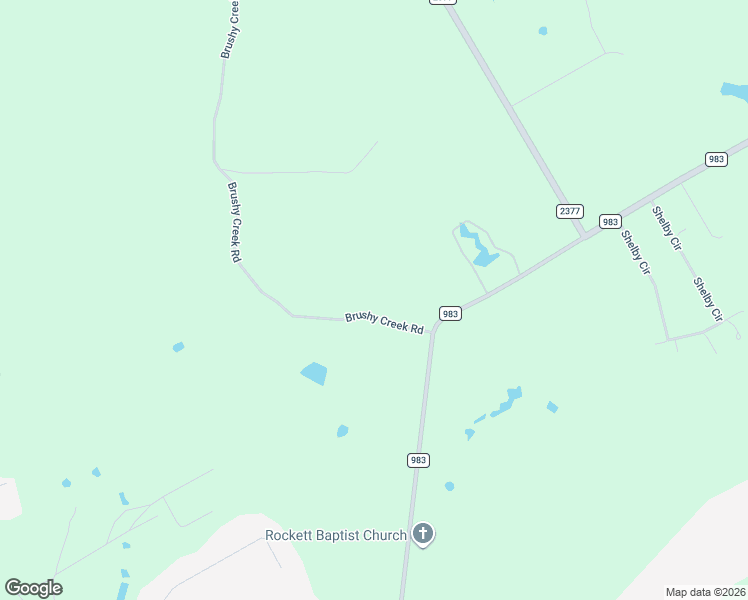 map of restaurants, bars, coffee shops, grocery stores, and more near 451 Brushy Creek Road in Red Oak