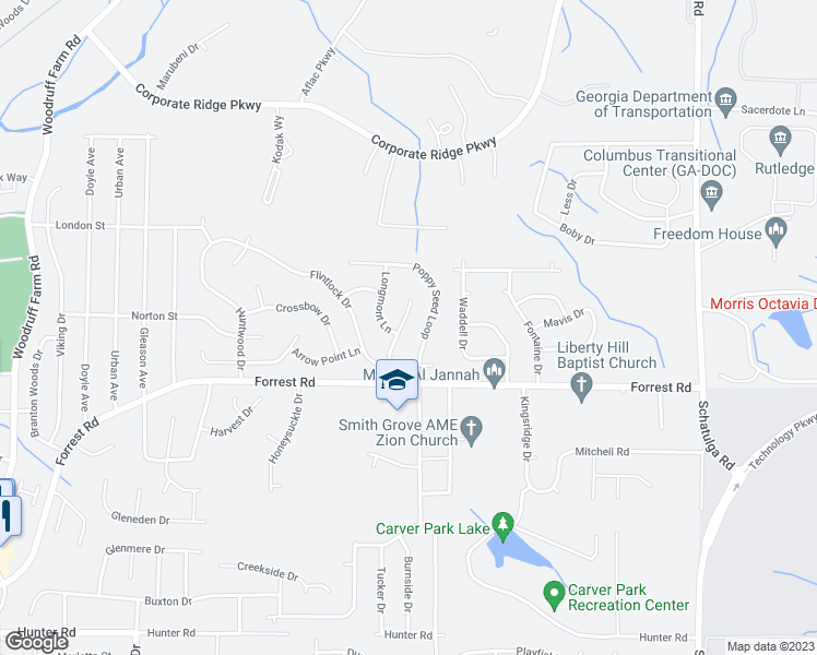map of restaurants, bars, coffee shops, grocery stores, and more near 2934 Eagle Pointe Drive in Columbus