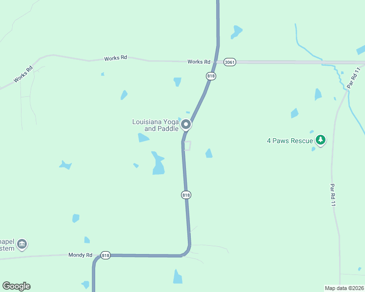 map of restaurants, bars, coffee shops, grocery stores, and more near 3458 Highway 818 in Ruston