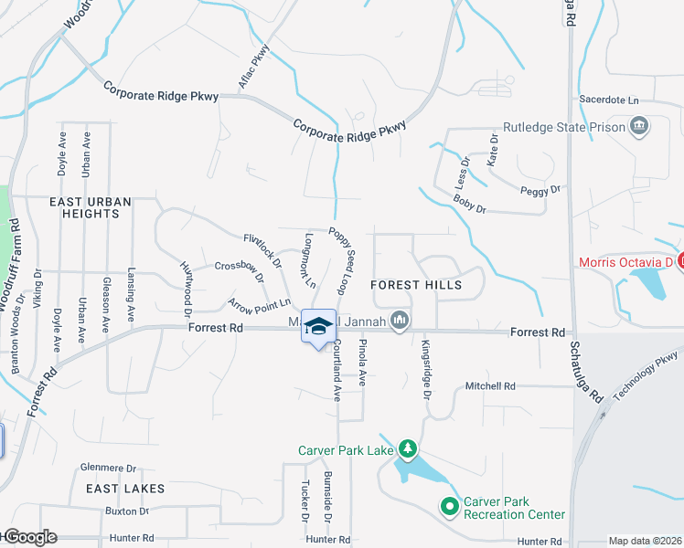 map of restaurants, bars, coffee shops, grocery stores, and more near 2945 Poppy Seed Loop in Columbus