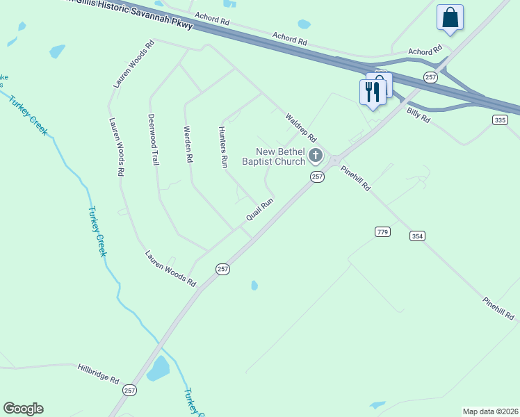 map of restaurants, bars, coffee shops, grocery stores, and more near 103 Hunters Run in Dublin