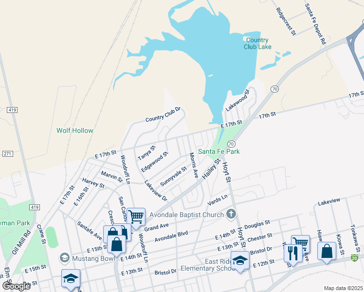 map of restaurants, bars, coffee shops, grocery stores, and more near 1909 Morris Avenue in Sweetwater