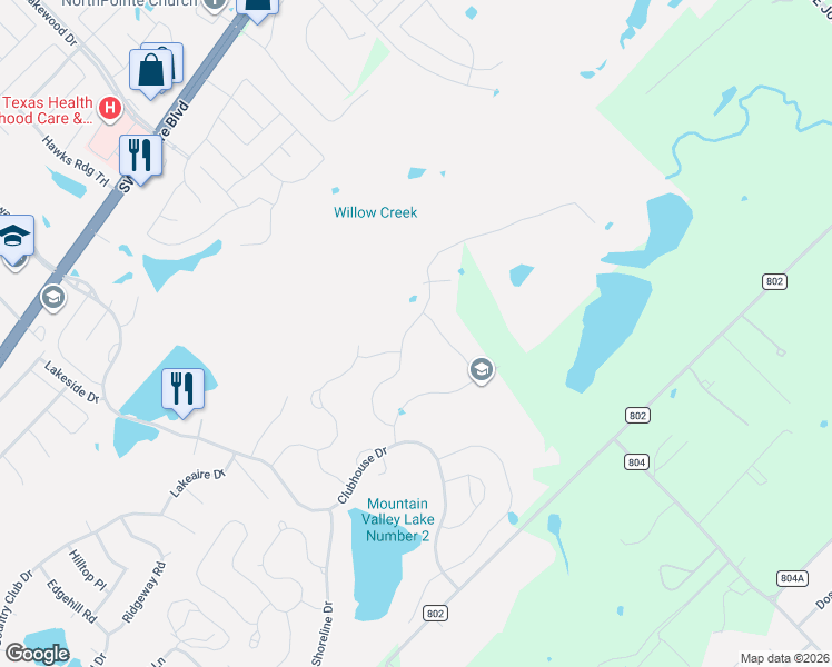 map of restaurants, bars, coffee shops, grocery stores, and more near 1011 Saint Andrews in Burleson