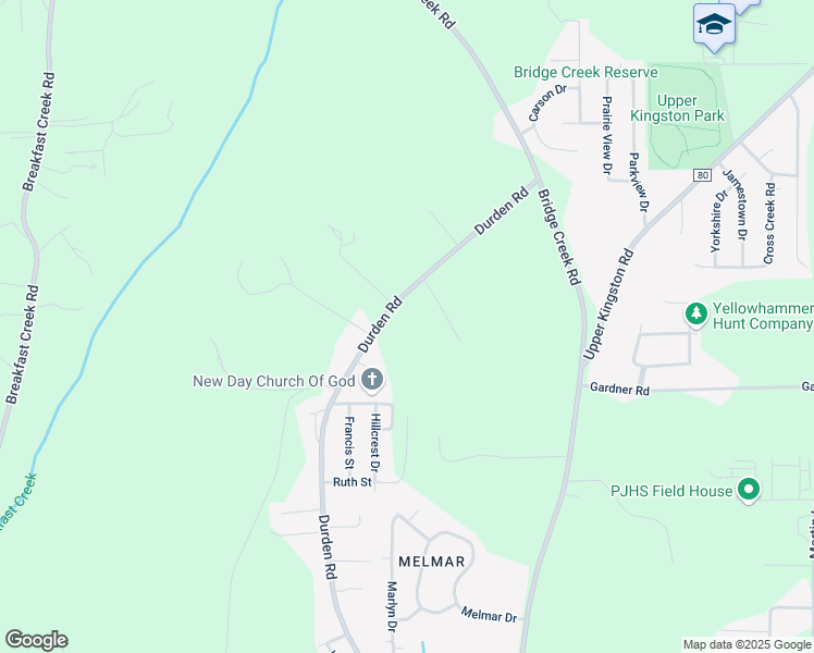 map of restaurants, bars, coffee shops, grocery stores, and more near 812 Durden Rd in Prattville