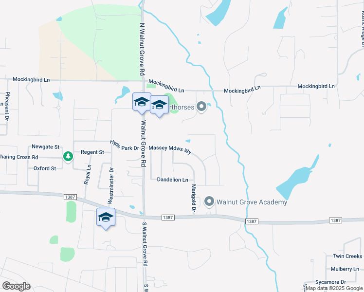 map of restaurants, bars, coffee shops, grocery stores, and more near 4413 Massey Meadows Way in Midlothian