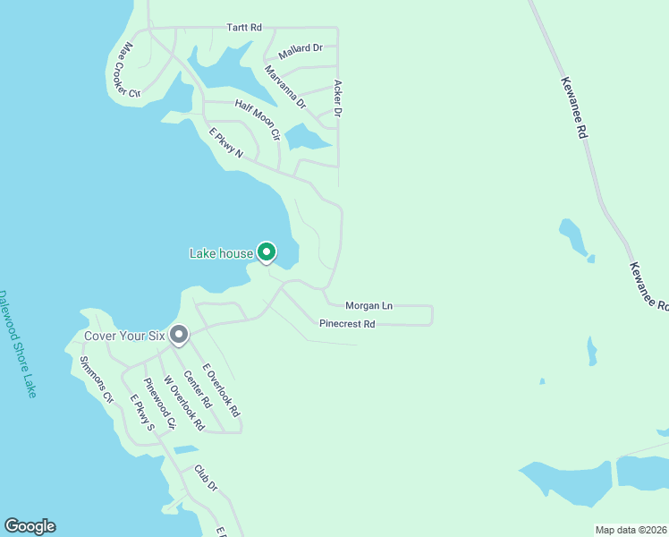 map of restaurants, bars, coffee shops, grocery stores, and more near 8950 East Parkway North in Lauderdale