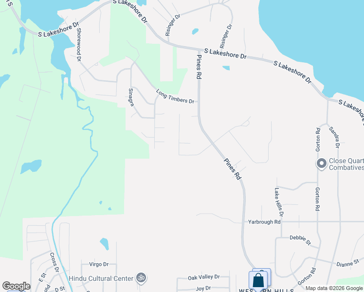 map of restaurants, bars, coffee shops, grocery stores, and more near 6251 Timber Court in Shreveport