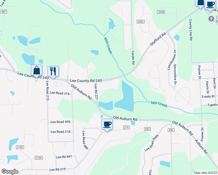 map of restaurants, bars, coffee shops, grocery stores, and more near 107 Lee Road 529 in Phenix City