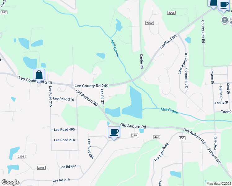 map of restaurants, bars, coffee shops, grocery stores, and more near 107 Lee Road 529 in Phenix City