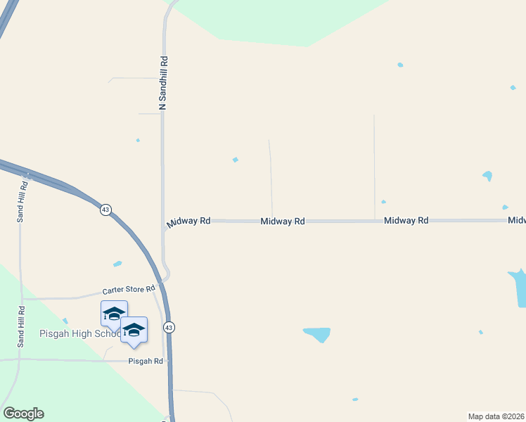 map of restaurants, bars, coffee shops, grocery stores, and more near 205 Midway Road in Brandon