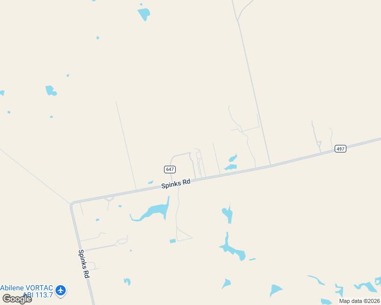 map of restaurants, bars, coffee shops, grocery stores, and more near 398 County Road 647 in Abilene