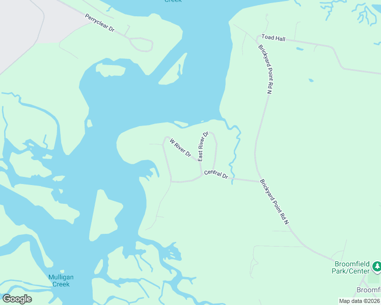 map of restaurants, bars, coffee shops, grocery stores, and more near 10 West River Drive in Beaufort