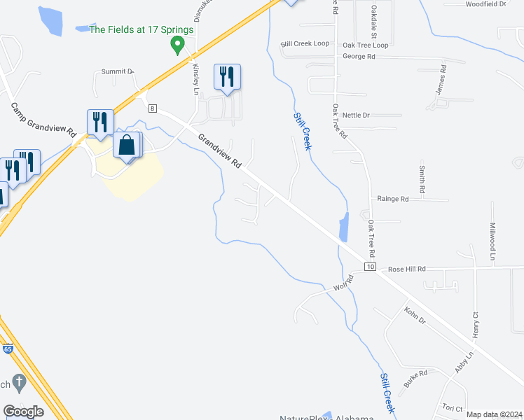map of restaurants, bars, coffee shops, grocery stores, and more near 15 Ivory Court in Millbrook