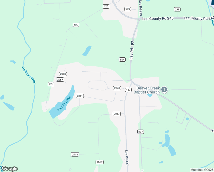 map of restaurants, bars, coffee shops, grocery stores, and more near Lee Road 2040 in Phenix City