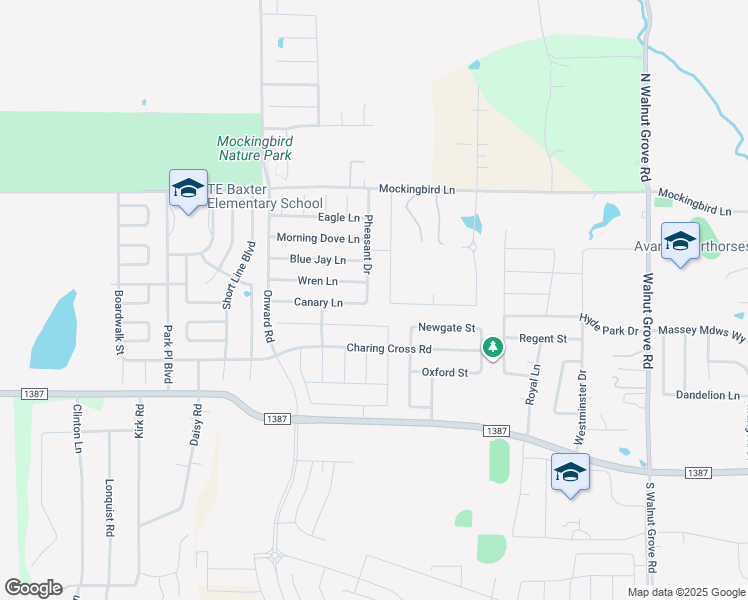 map of restaurants, bars, coffee shops, grocery stores, and more near 910 Pheasant Drive in Midlothian