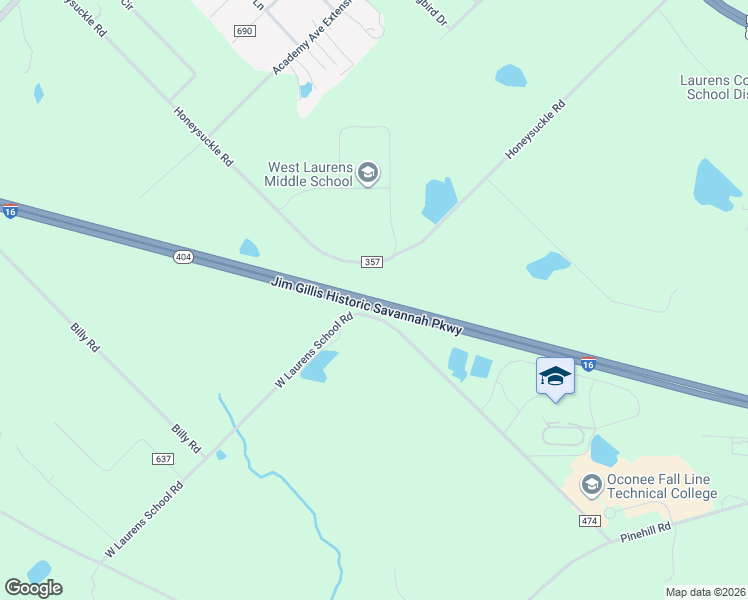 map of restaurants, bars, coffee shops, grocery stores, and more near Jim Gillis Historic Savannah Parkway in Dublin