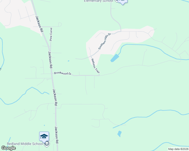 map of restaurants, bars, coffee shops, grocery stores, and more near Brookwood Drive in Wetumpka