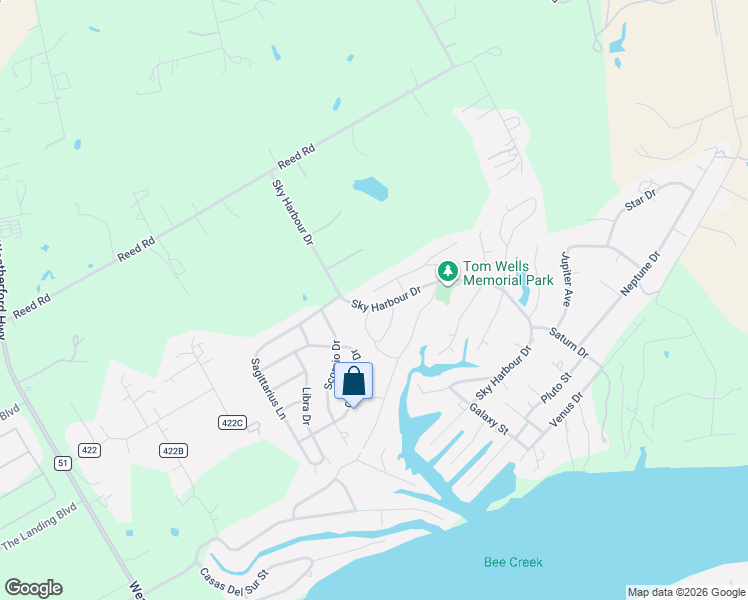 map of restaurants, bars, coffee shops, grocery stores, and more near 504 South Sky Court in Granbury