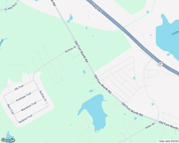 map of restaurants, bars, coffee shops, grocery stores, and more near 4720 Old Fort Worth Road in Midlothian