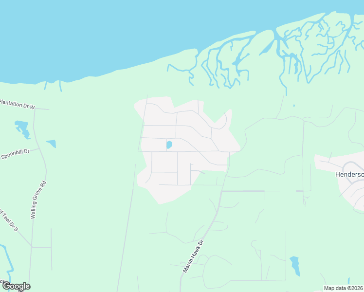 map of restaurants, bars, coffee shops, grocery stores, and more near 42 Gadwall Drive West in Beaufort
