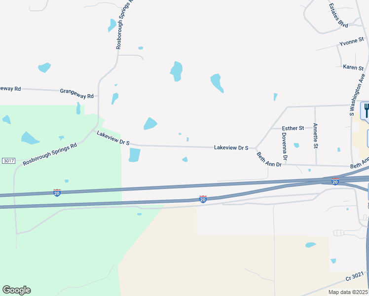 map of restaurants, bars, coffee shops, grocery stores, and more near 814 Lakeview Drive South in Marshall