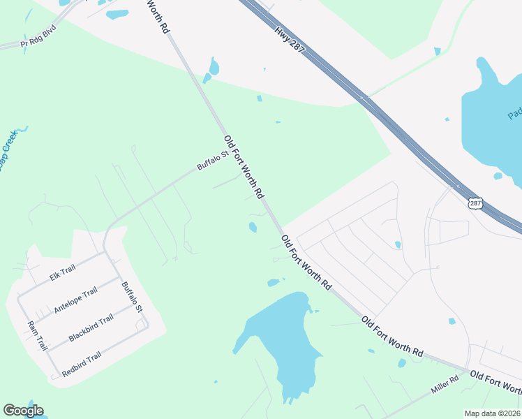 map of restaurants, bars, coffee shops, grocery stores, and more near 4720 Old Fort Worth Road in Midlothian