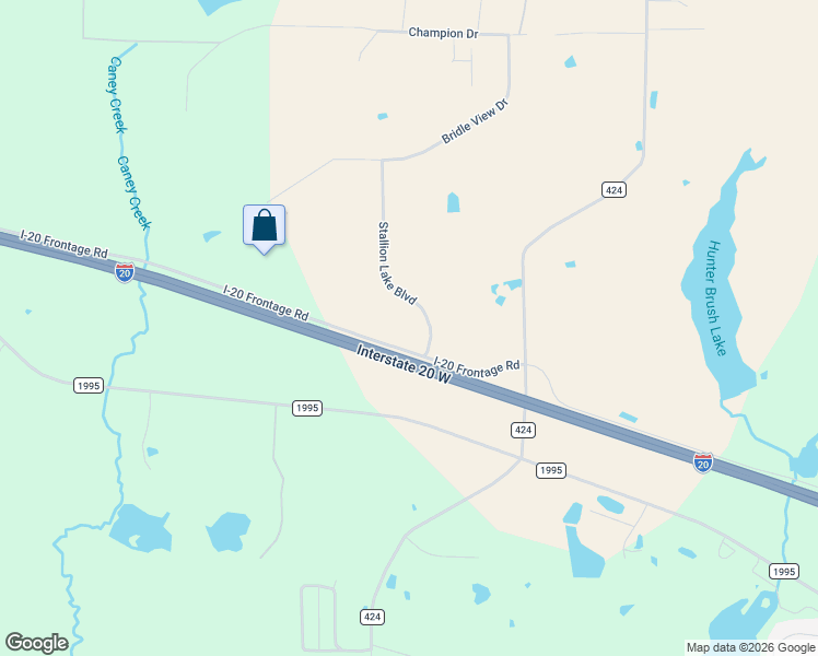 map of restaurants, bars, coffee shops, grocery stores, and more near 15511 Stallion Lake Boulevard in Lindale