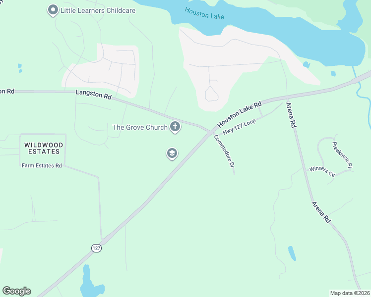 map of restaurants, bars, coffee shops, grocery stores, and more near 2093 Georgia 127 in Perry