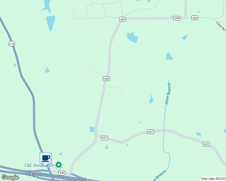 map of restaurants, bars, coffee shops, grocery stores, and more near 20670 Prayer Mountain Road in Lindale