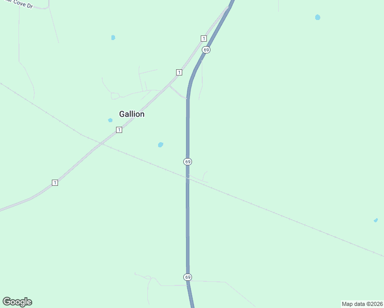 map of restaurants, bars, coffee shops, grocery stores, and more near 916 Alabama 69 in Gallion