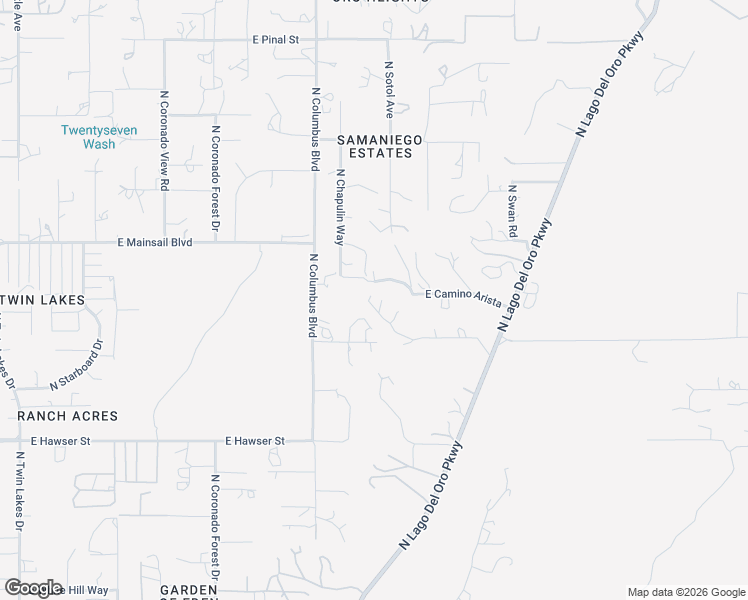 map of restaurants, bars, coffee shops, grocery stores, and more near 4420 East Cam Arista in Tucson
