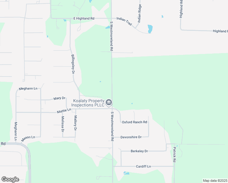 map of restaurants, bars, coffee shops, grocery stores, and more near 1200 South Westmoreland Road in Red Oak