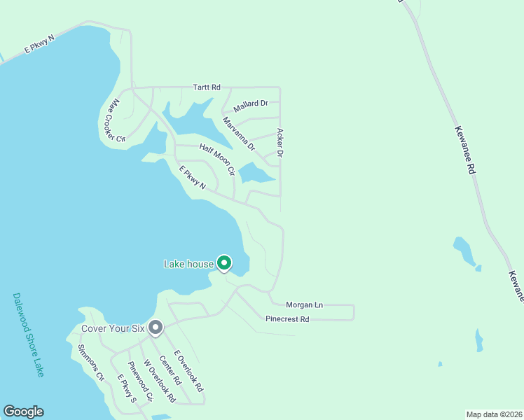 map of restaurants, bars, coffee shops, grocery stores, and more near 8950-9030 E Pkwy North in Lauderdale