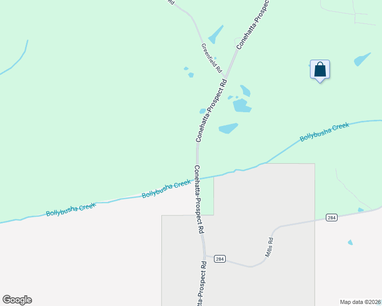 map of restaurants, bars, coffee shops, grocery stores, and more near 2972 Conehatta-Prospect Road in Conehatta