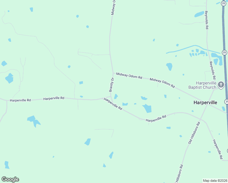map of restaurants, bars, coffee shops, grocery stores, and more near 1942 Harperville Road in Forest