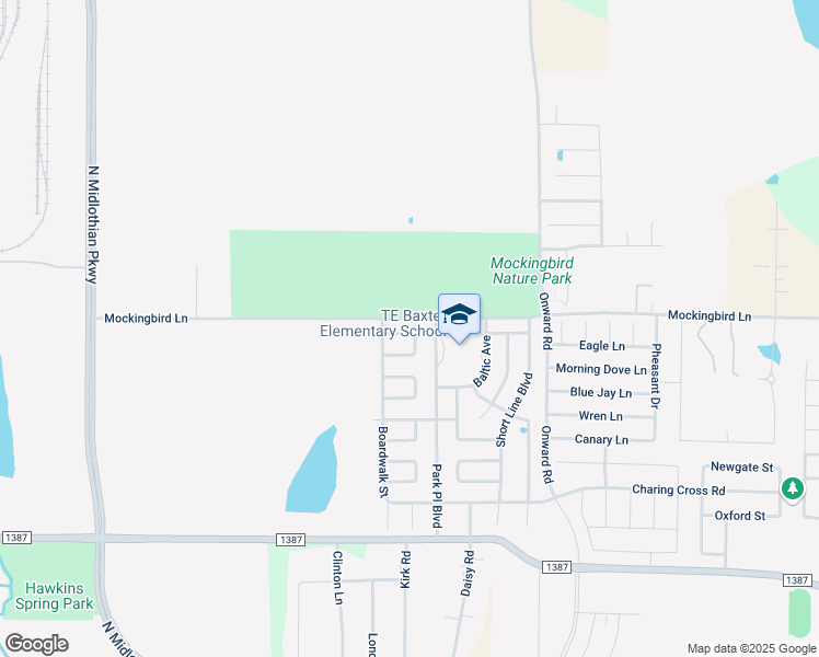 map of restaurants, bars, coffee shops, grocery stores, and more near 26 Connecticut Avenue in Midlothian