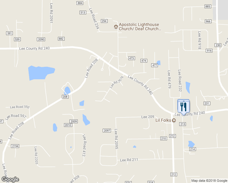 map of restaurants, bars, coffee shops, grocery stores, and more near 34 County Road 2080 in Phenix City