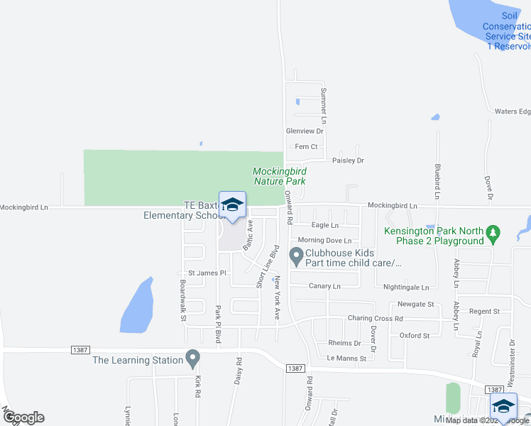 map of restaurants, bars, coffee shops, grocery stores, and more near 2807 Oriental Avenue in Midlothian