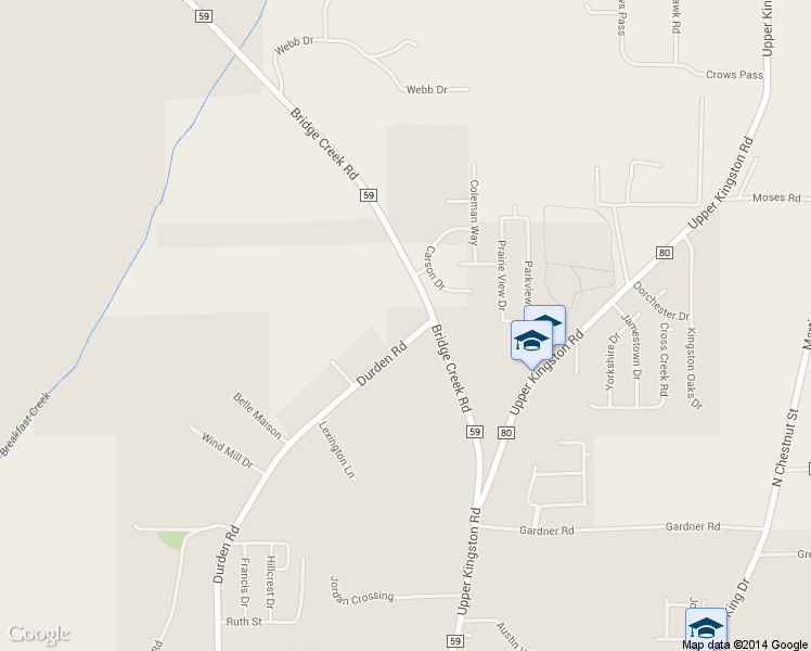 map of restaurants, bars, coffee shops, grocery stores, and more near 1301 Bridge Creek Road in Prattville