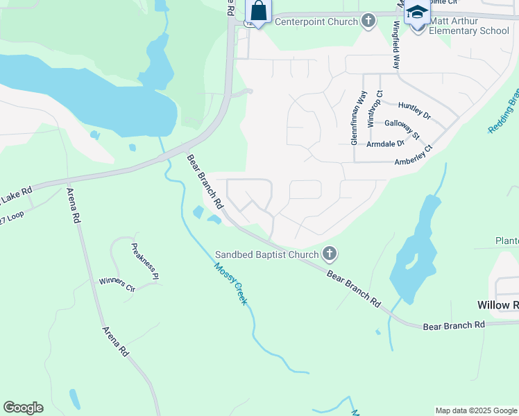 map of restaurants, bars, coffee shops, grocery stores, and more near 205 Greythorne Drive in Kathleen