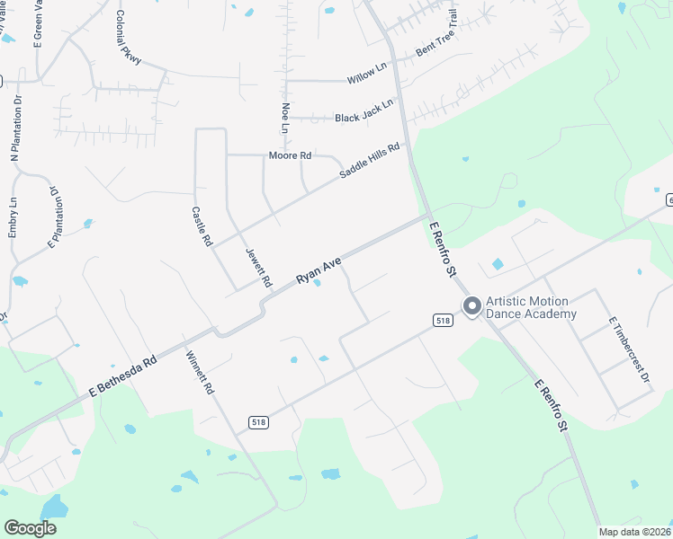 map of restaurants, bars, coffee shops, grocery stores, and more near 323 Ryan Avenue in Burleson