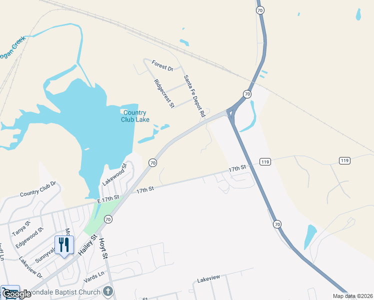 map of restaurants, bars, coffee shops, grocery stores, and more near 11251 State Highway 70 in Sweetwater