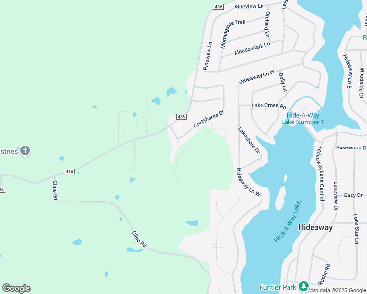 map of restaurants, bars, coffee shops, grocery stores, and more near 15811 Stillwaters in Lindale